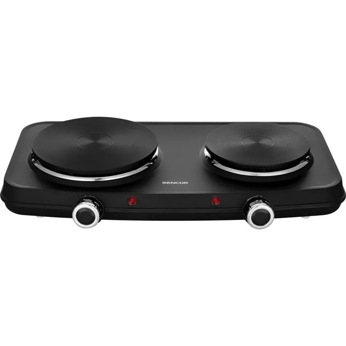 Sencor Plaque de cuisson électrique SCP 2254BK - 2 feux fonte - Noir Sencor Plaque de cuisson électrique SCP 2254BK - 2 feux fonte - Noir