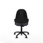 PIQUERAS Y CRESPO Chaise de bureau Algarra gris foncé avec accoudoirs fixes