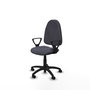 PIQUERAS Y CRESPO Chaise de bureau Algarra gris foncé avec accoudoirs fixes