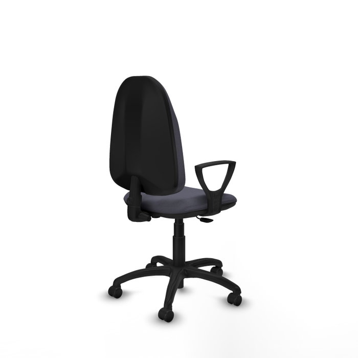 PIQUERAS Y CRESPO Chaise de bureau Algarra gris foncé avec accoudoirs fixes