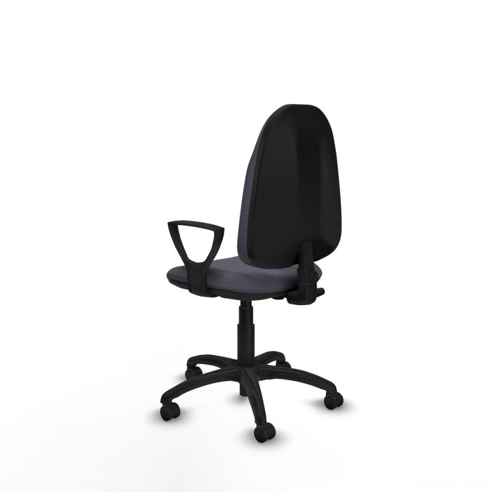 PIQUERAS Y CRESPO Chaise de bureau Algarra gris foncé avec accoudoirs fixes