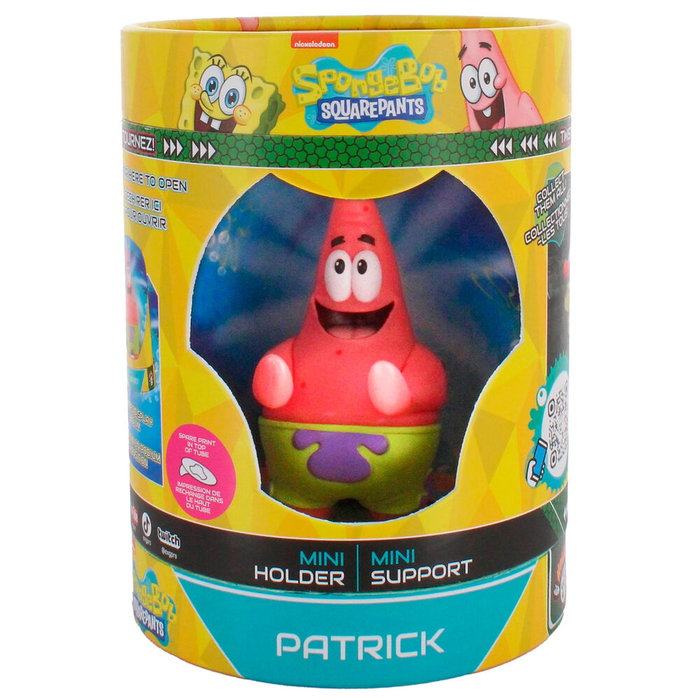 EXQUISITE GAMING Mini Cable Guy Patricio Bob Esponja - Support casque audio pour câbles en forme de Spongebob (éponge), dimensions ~ 8x8x11 cm