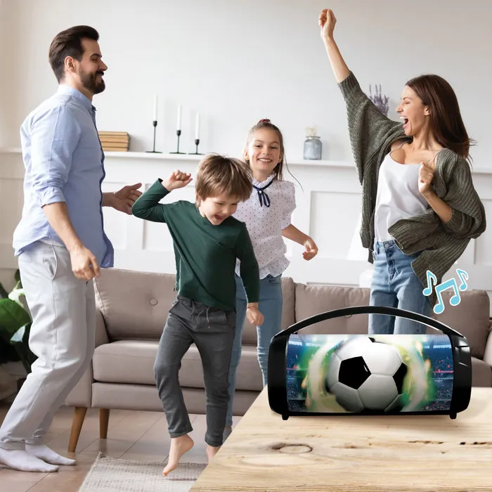 Lexibook Enceinte Bluetooth Football avec Boule à Neige Stitch - Bleu