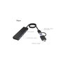 Icy IB-HUB1424-C3 Hub USB 4 ports Type-A avec connecteur combo Type-C/Type-A