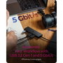 Icy IB-HUB1424-C3 Hub USB 4 ports Type-A avec connecteur combo Type-C/Type-A