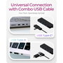 Icy IB-HUB1424-C3 Hub USB 4 ports Type-A avec connecteur combo Type-C/Type-A