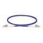 Lanview Câble fibre optique multimode LC-LC duplex 1 m OM4 LSZH violet pour 10G/40G/100G Ethernet, centre de données