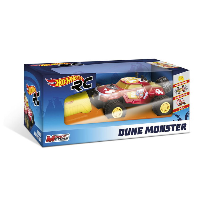 Mondo Buggy radiocommandé Hot Wheels Dune Monster - Bleu