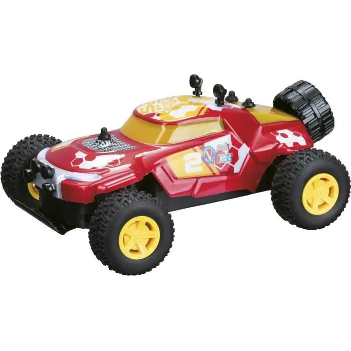 Hot Wheels Dune Monster Buggy Radiocommandé - Véhicule Tout-Terrain - Télécommande Direction 360° - Plastique Souple Pneus Crantés - 19 cm