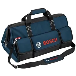 Bosch Professional Sac à outils Taille M en polyester résistant avec 3 compartiments et fond rigide - Accès facile et sécurisé