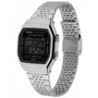 Casio ABL Montre Connectée - 38 mm - Boîtier Argent / Cadran Noir - Bluetooth, Podomètre, Chronomètre, 5 Alarmes, Fonction 'Trouver mon téléphone'