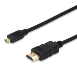 Equip Câble HDMI 1.4 High Speed Mâle Type A vers Mâle Type D FullHD 3D Ethernet Audio Retour