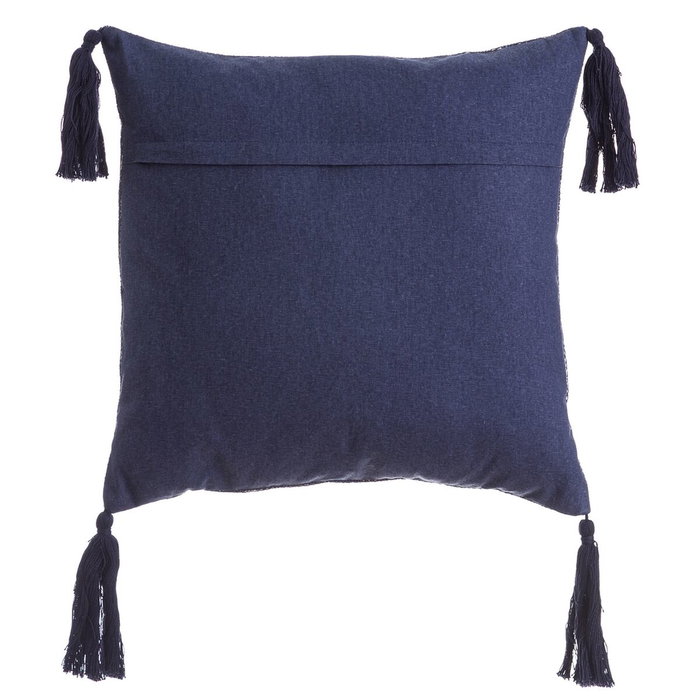 BigBuy Home Coussin MEDITERRANEO Blue marine avec Pompons 45 x 10 x 45 cm BigBuy Home Coussin MEDITERRANEO Blue marine avec Pompons 45 x 10 x 45 cm