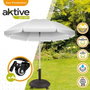 Color Baby - Socle pour parasol en ciment avec roues, capacité 25 kg, tube 4.8 cm, dimensions 50x34 cm