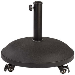 Color Baby - Socle pour parasol en ciment avec roues, capacité 25 kg, tube 4.8 cm, dimensions 50x34 cm