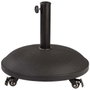 Color Baby - Socle pour parasol en ciment avec roues, capacité 25 kg, tube 4.8 cm, dimensions 50x34 cm