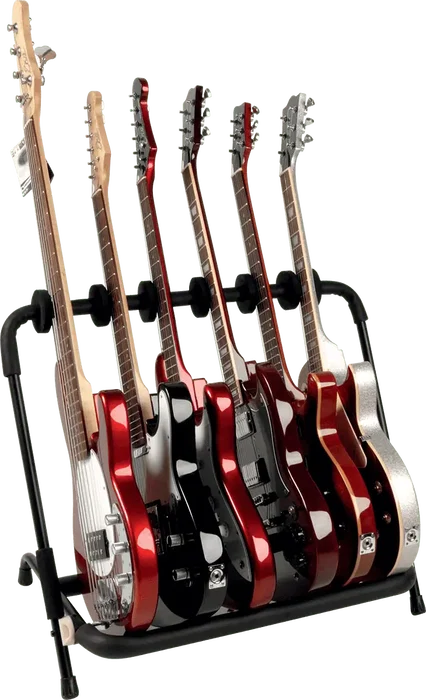 QUIKLOK Support pour guitare 6 guitares universel noir acier pliable