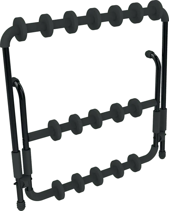 QUIKLOK Support pour guitare 6 guitares universel noir acier pliable