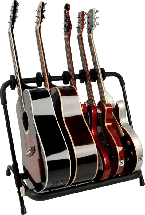QUIKLOK Support pour guitare 6 guitares universel noir acier pliable