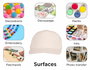 Innspiro Pack de 50 casquettes en coton pour enfants 54 cm