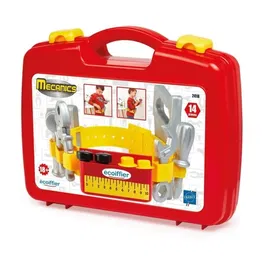 Ecoiffier 2418 - Ceinture à outils pour enfants - Jeu de bricolage avec marteau, tournevis, scie et accessoires - Jouet garanti origine France