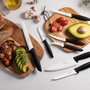 Tramontina Couteau pour tomates Plenus noir 12,2 cm