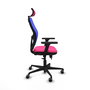 Piqueras y Crespo Chaise de Bureau Jorquera Rose et Bleu avec Appui-tête et Accoudoirs 3D
