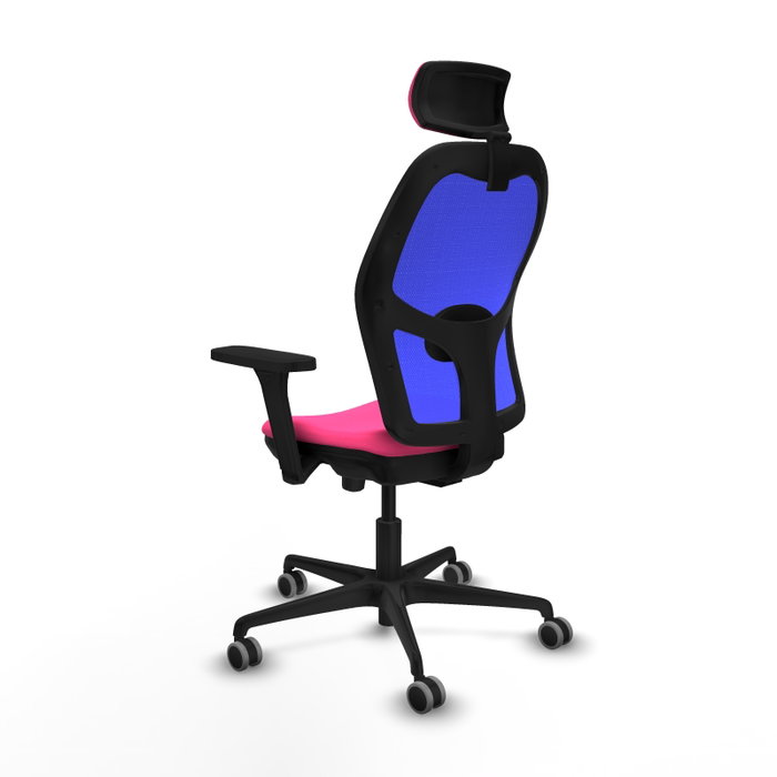 Piqueras y Crespo Chaise de Bureau Jorquera Rose et Bleu avec Appui-tête et Accoudoirs 3D Piqueras y Crespo Chaise de Bureau Jorquera Rose et Bleu avec Appui-tête et Accoudoirs 3D