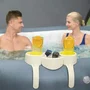 Bestway Porte-Boisson pour Lay-Z-Spa avec 2 porte-gobelets et plateau, Gris, Compatible tous modèles sauf Vancouver et Helsinki