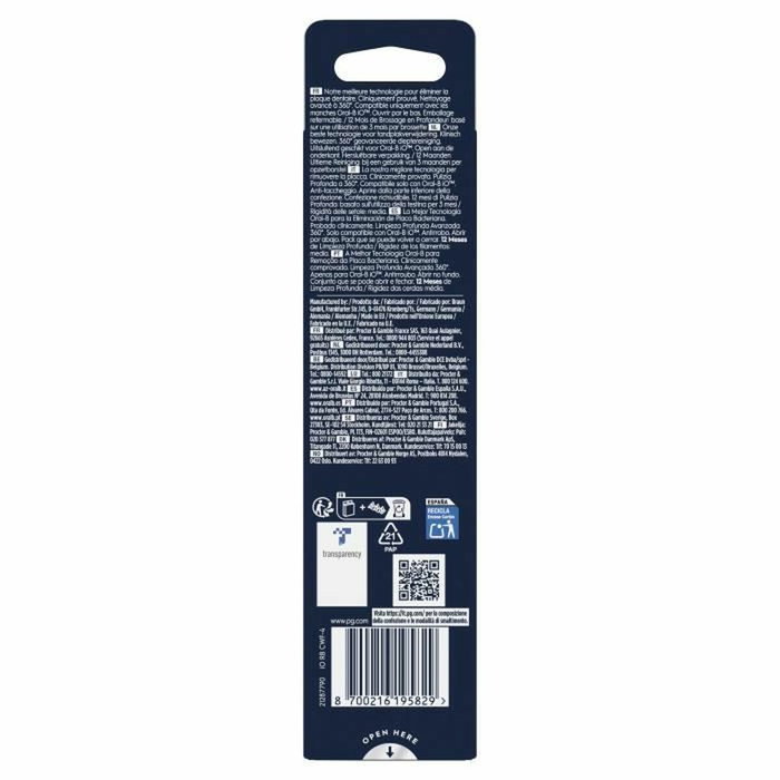 Oral-B Brossettes iO Ultimate Clean Pack de 4 - Blanc
