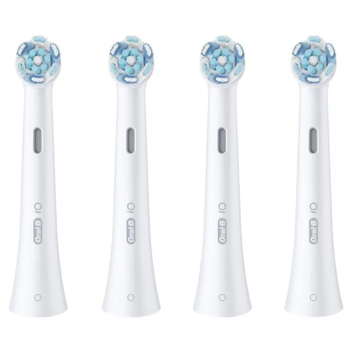 Oral-B - Brossettes refill IO Series 9 Ultimate Clean - Pack de 4 - Blanc - Compatible brosses à dents électriques