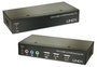 Lindy Extender KVM DVI-D Single Link, USB et Audio, via 2 câbles Cat.6 jusqu'à 50m, Résolution 1920x1200