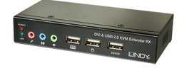 Lindy Extender KVM Cat.6 DVI-D Single Link, USB & Audio, 50m
