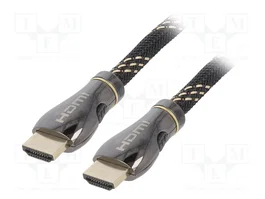 GEMBIRD Câble HDMI 2.1 8K 2m Noir Textile