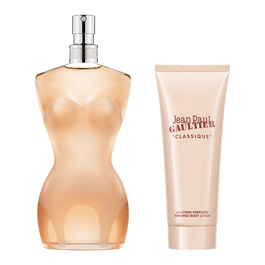 Jean Paul Gaultier Classique - Coffret Cadeau Eau de Toilette pour Femme 50 ml + Lait Hydratant pour le Corps 75 ml