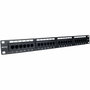 Phasak PU 2420 Panneau de transfert 24 ports RJ45 Cat. 6 UTP 1U Noir