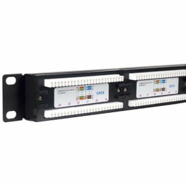 Phasak PU 2420 Panneau de transfert 24 ports RJ45 Cat. 6 UTP 1U Noir