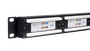 Phasak PU 2420 Panneau de Brassage 19" 24 Ports RJ45 Cat.6 UTP 1U Noir