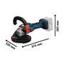 Bosch 0601776201 - Ponceuse à béton sans fil GBR 18V-15 S solo L Professionnelle - Moteur Brushless