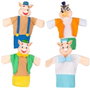 Color Baby - Marionettes Les Trois Petits Cochons - Set de 4 pièces en peluche - 25 cm - Jouet éducatif pour enfants dès 3 ans