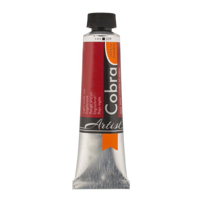 Cobra Artist Color Peinture à l'huile miscible à l'eau Rouge anglais 339, 40 ml Cobra Artist Color Peinture à l'huile miscible à l'eau Rouge anglais 339, 40 ml