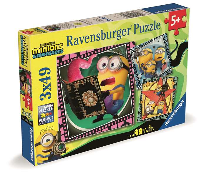 Ravensburger Puzzle Minions 3 x 49 pièces – Multilingue Ravensburger Puzzle Minions 3 x 49 pièces – Multilingue