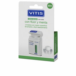 Vitis Fil Dentaire au Duo de Fluorure et Menthe, 2 Unités