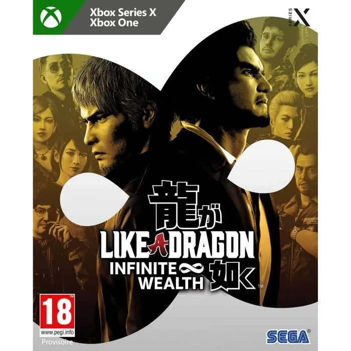 Sega Like A Dragon Infinite Wealth - Jeu pour Xbox Series X et Xbox One - Aventure épique Sega Like A Dragon Infinite Wealth - Jeu pour Xbox Series X et Xbox One - Aventure épique