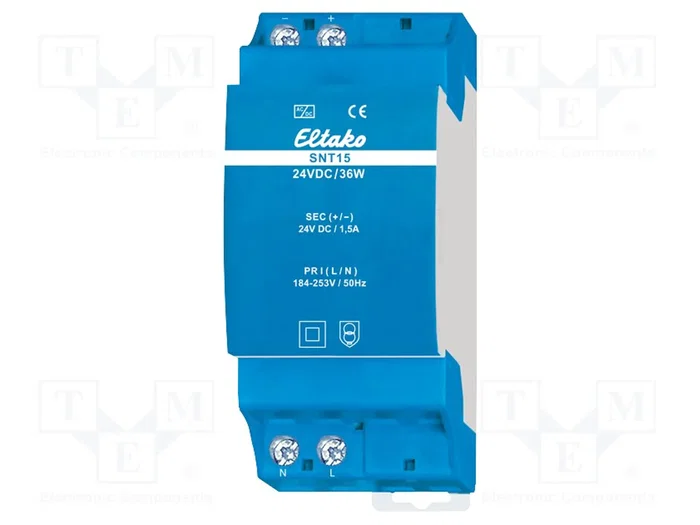 ELTAKO SNT15-24VDC/36W Alimentation 36W 24VDC ELTAKO SNT15-24VDC/36W Alimentation 36W 24VDC