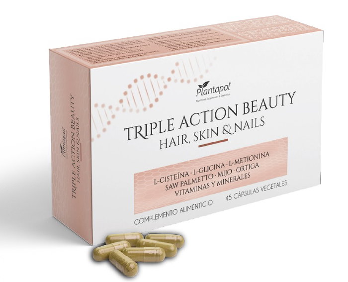 PLANTAPOL TRIPLE ACTION BEAUTY cheveux peau ongles 45 cap.