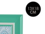 Giftdecor Porte-photos 13x18 cm Menta Vert Plastique et Verre (Set de 24)