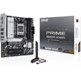 Asus Carte mère PRIME B840M-A WiFi Micro-ATX Socket AM5 (AMD Ryzen 7000/8000/9000 Series) DDR5, Wi-Fi 6E, 2.5Gb LAN, M.2 & SATA III