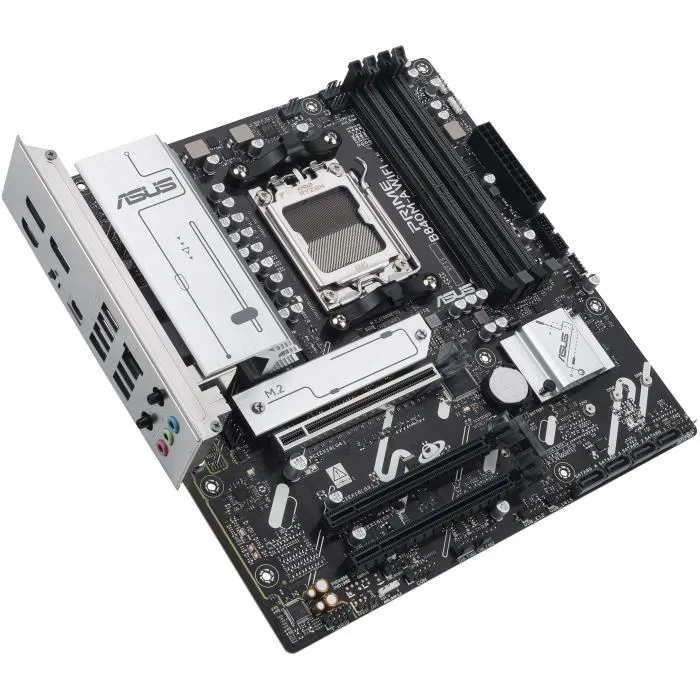 Asus Carte mère PRIME B840M-A WiFi Micro-ATX Socket AM5 (AMD Ryzen 7000/8000/9000 Series) DDR5, Wi-Fi 6E, 2.5Gb LAN, M.2 & SATA III