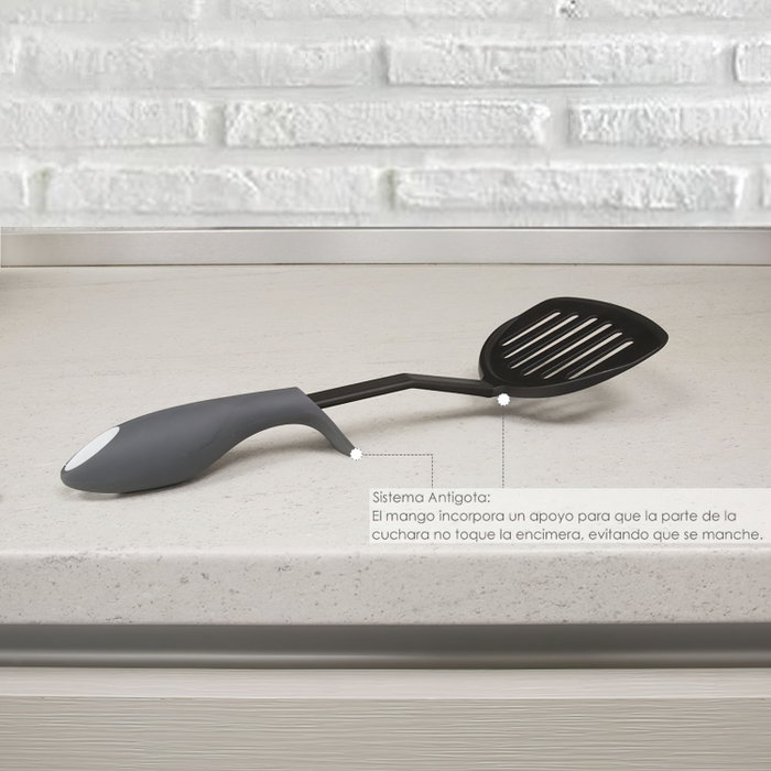 ORYX Spatule Rasera en Nylon avec Manche Antigouttes 34,5 x 11 cm